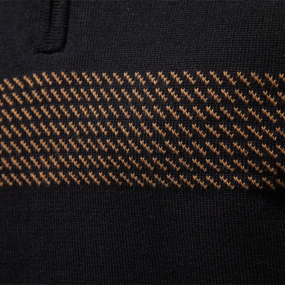 Heritage stripe cosy knit jumper for men | Durham -7