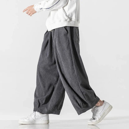 Enso Corduroy Wide-Leg Pants men| Rensai