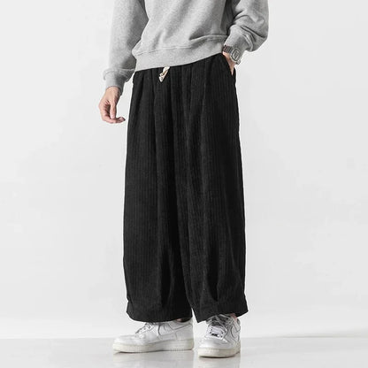Enso Corduroy Wide-Leg Pants men| Rensai