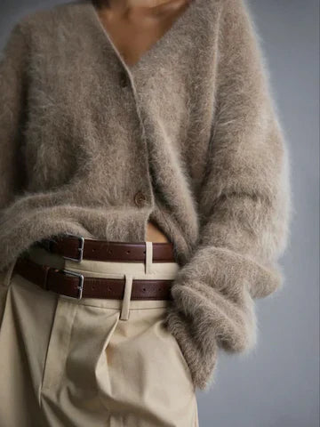 Elegant relaxed-fit long cardigan Cozy for Women | Ella Grace
