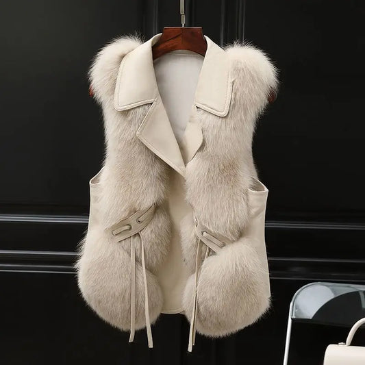 Regal Faux Fur Vest Stylish for Women | Mirelda