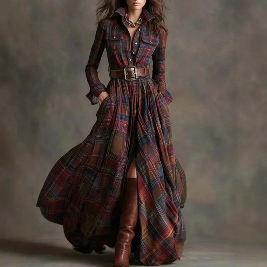 Elegant everyday relaxed maxi dress for women | Althea -1