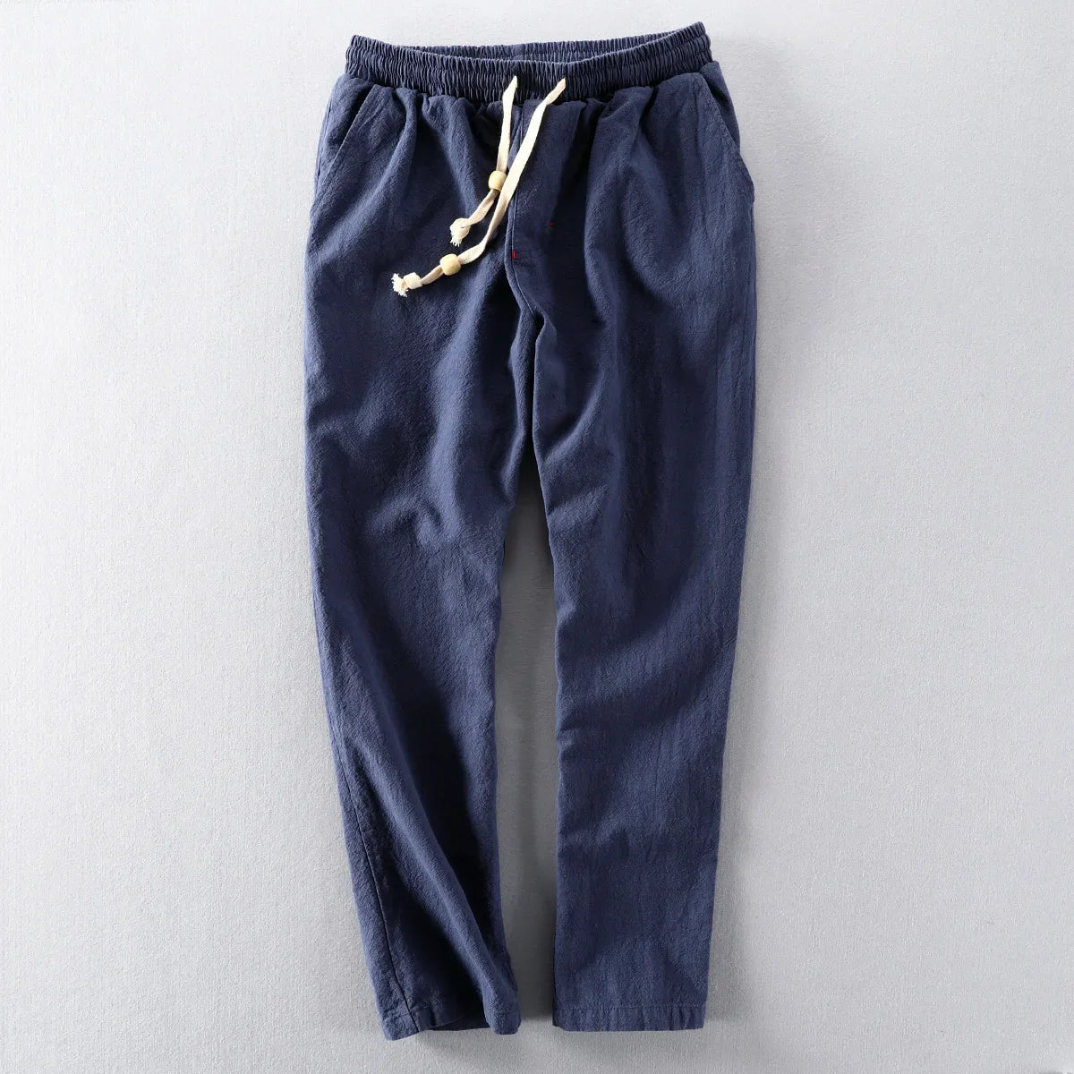 Relaxed straight-leg everyday cotton trousers for men | Hiro -1