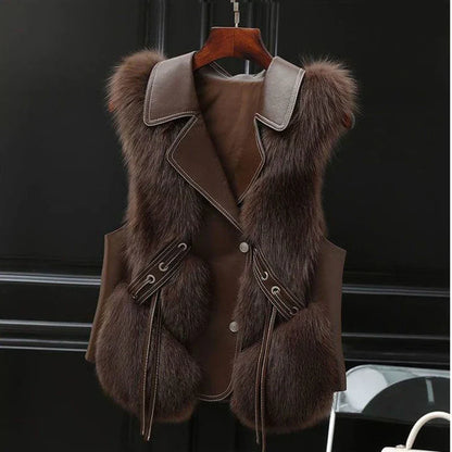 Regal Faux Fur Vest Stylish for Women | Mirelda