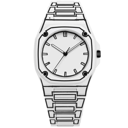 Outline Arc 3D Dial Watch Stylish for Men
