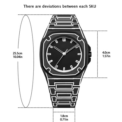 Outline Arc 3D Dial Watch Stylish for Men