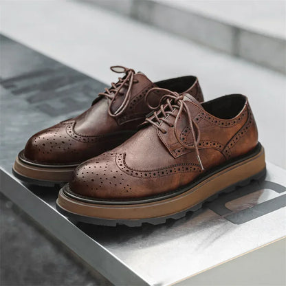 Classic brogue dress shoes for men | West