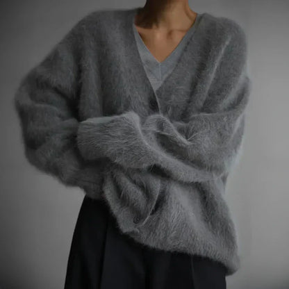 Elegant relaxed-fit long cardigan Cozy for Women | Ella Grace