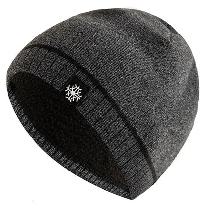 Warm knitted luxury winter beanie for men | Snowcap -1