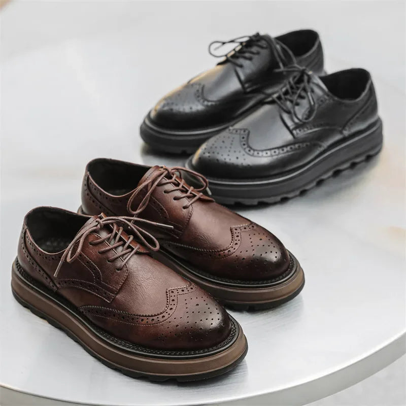 Classic brogue dress shoes for men | West