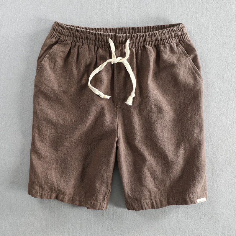Minimal drawstring casual everyday shorts for men | Kenji -6