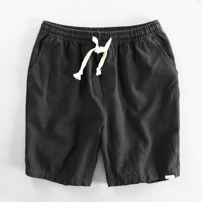Minimal drawstring casual everyday shorts for men | Kenji -2