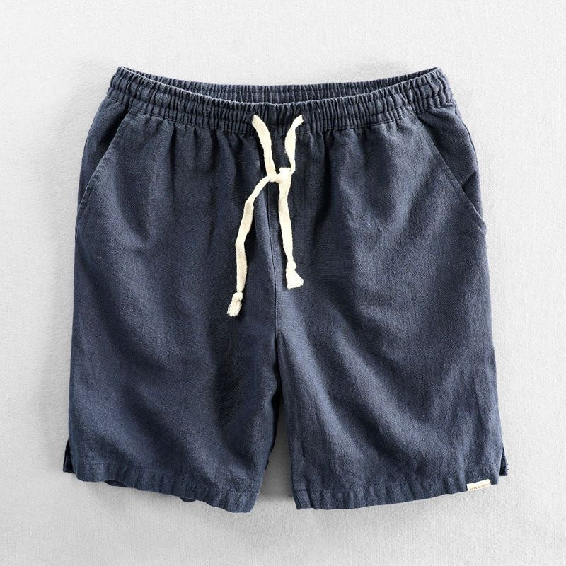 Minimal drawstring casual everyday shorts for men | Kenji -1