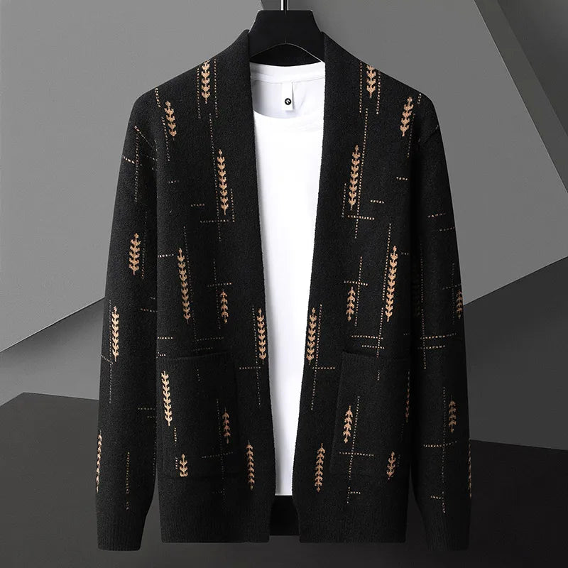Heritage knit everyday button cardigan for men | Vendici -2