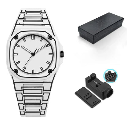 Outline Arc 3D Dial Watch Stylish for Men