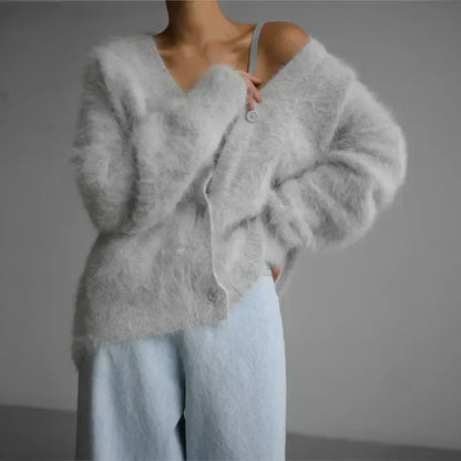 Elegant relaxed-fit long cardigan Cozy for Women | Ella Grace