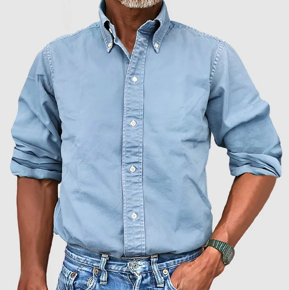 Classic long-sleeve shirt for men | Nelson