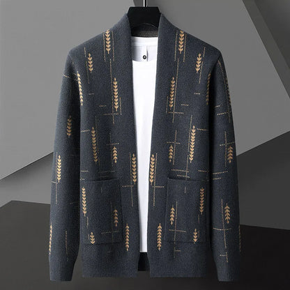 Heritage knit everyday button cardigan for men | Vendici -3