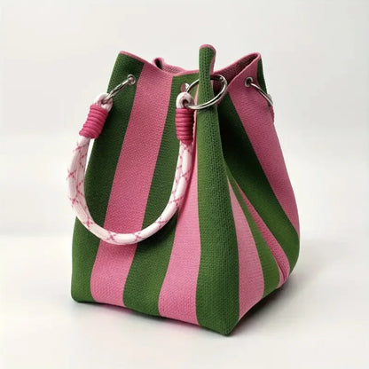 Woven texture tote bag with rope-style handles | Corvina