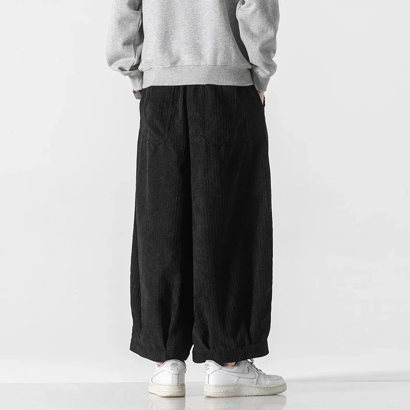 Enso Corduroy Wide-Leg Pants men| Rensai