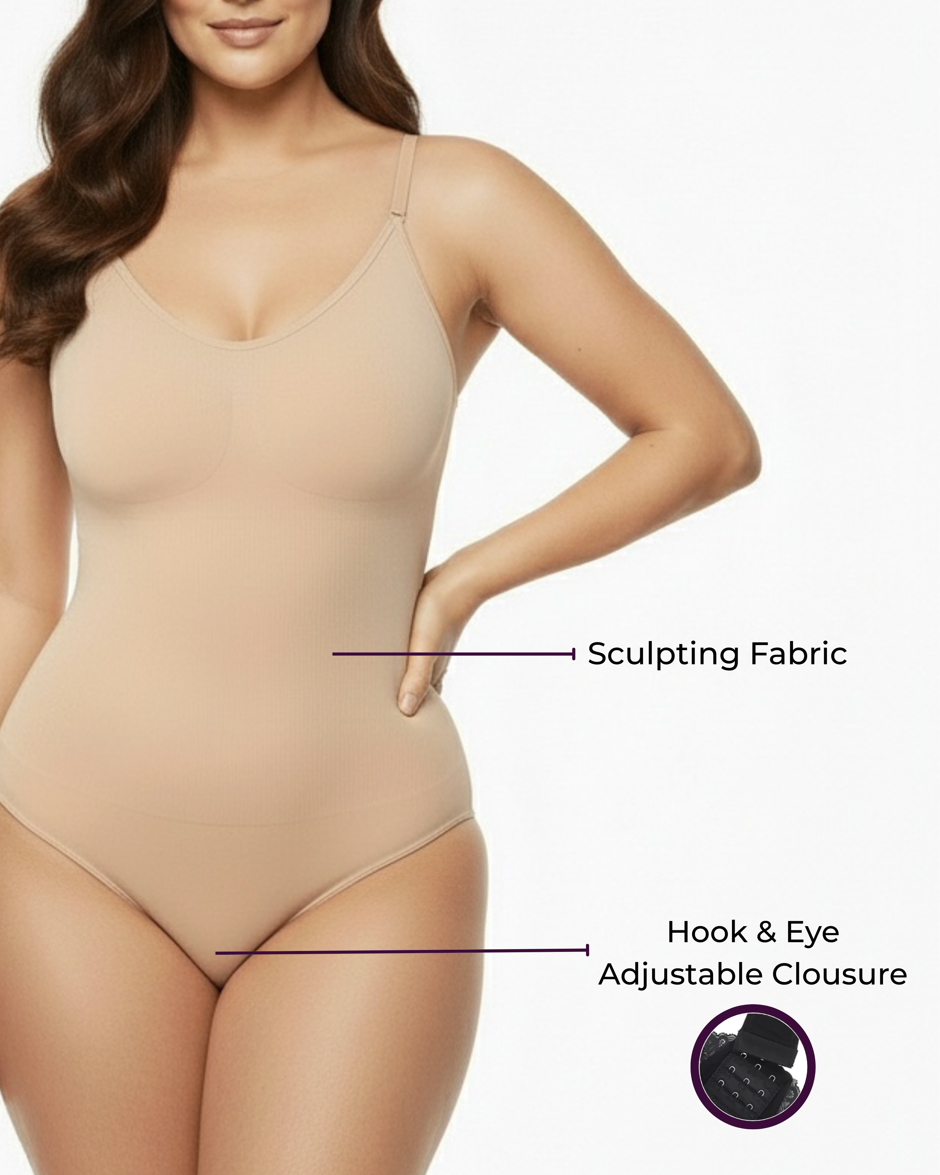 Sculpting high-waist shapewear bodysuit for women | Snatched Shapewear Bodysuit