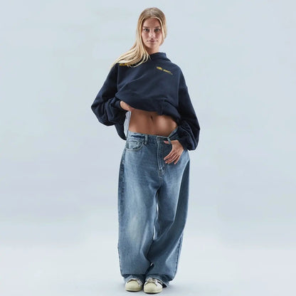 Modern relaxed everyday hooded pullover for women | Elara -4