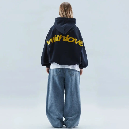 Modern relaxed everyday hooded pullover for women | Elara -1