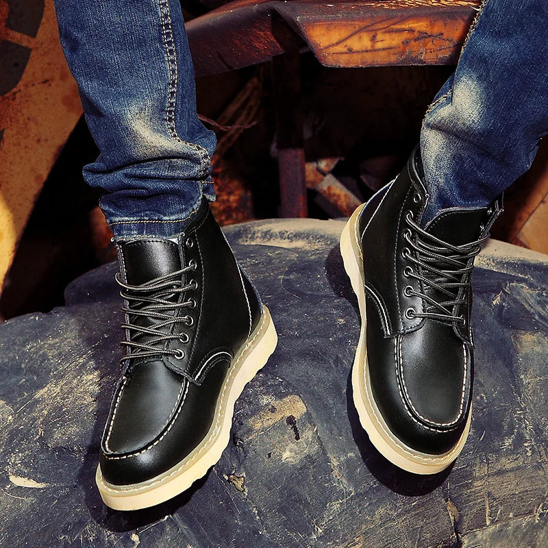 Retro lace-up boots for men | Harrison