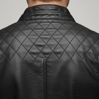 Stand-collar zip jacket with sleek silhouette for men | Maverick