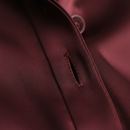 Button-front blouse with turn-down collar for women | Liorenne