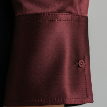Button-front blouse with turn-down collar for women | Liorenne