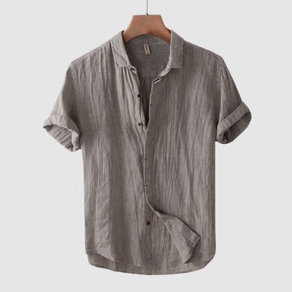 Lightweight short-sleeve casual shirt for men | Bologna Theodore -4