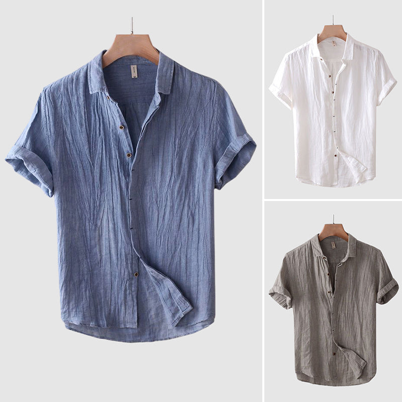 Lightweight short-sleeve casual shirt for men | Bologna Theodore -5