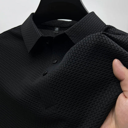 Knitted short-sleeve polo everyday shirt for men | Venice Theodore -2