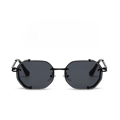 Vintage steampunk aluminium-frame sunglasses for men | Cogsworth -9