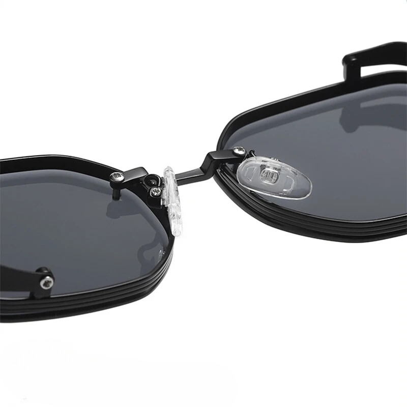 Vintage steampunk aluminium-frame sunglasses for men | Cogsworth -7