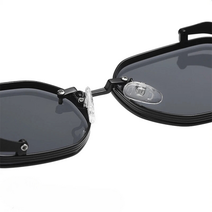 Vintage steampunk aluminium-frame sunglasses for men | Cogsworth -7