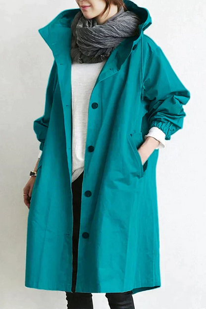 Urban oversized hooded raincoat Stylish for Women | Elizabeth Nova