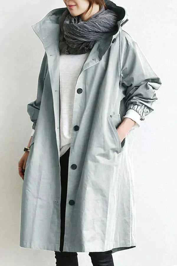 Urban oversized hooded raincoat Stylish for Women | Elizabeth Nova