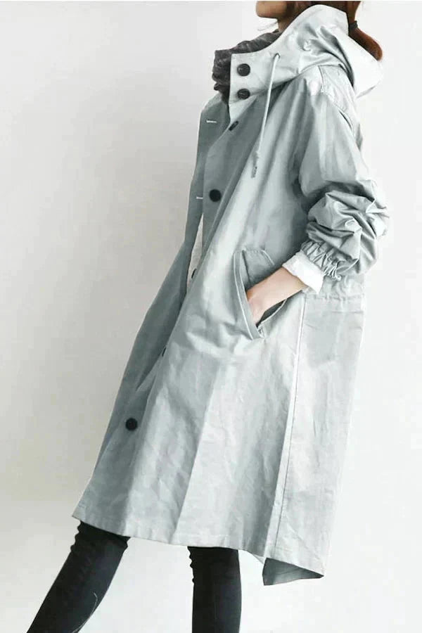 Urban oversized hooded raincoat Stylish for Women | Elizabeth Nova