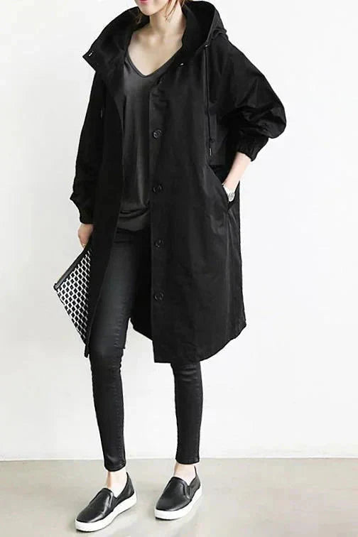 Urban oversized hooded raincoat Stylish for Women | Elizabeth Nova