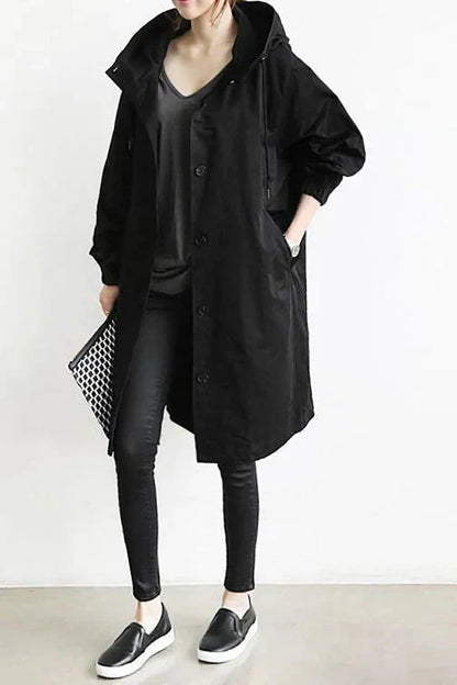 Urban oversized hooded raincoat Stylish for Women | Elizabeth Nova