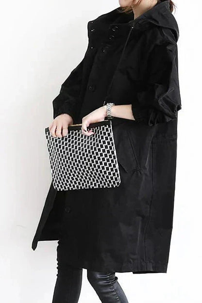 Urban oversized hooded raincoat Stylish for Women | Elizabeth Nova