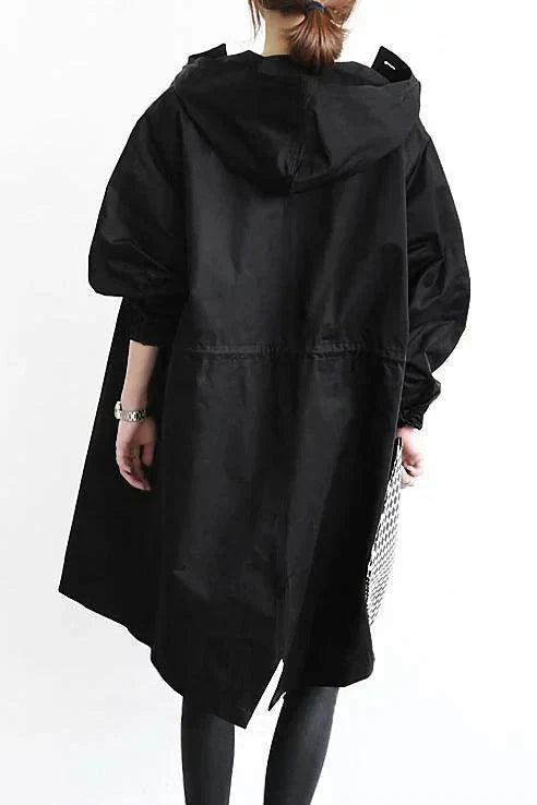 Urban oversized hooded raincoat Stylish for Women | Elizabeth Nova