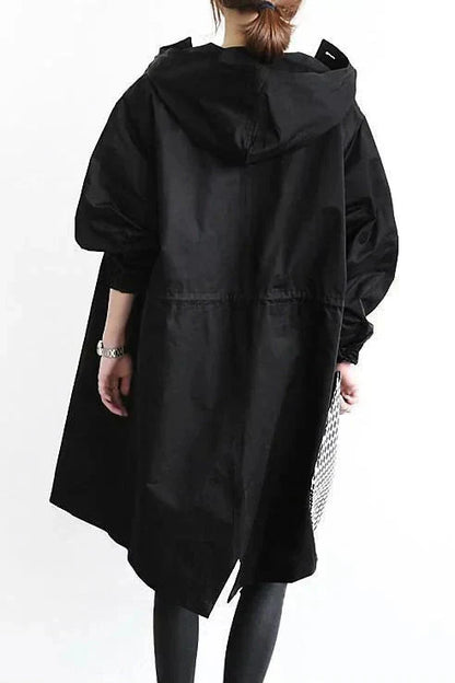 Urban oversized hooded raincoat Stylish for Women | Elizabeth Nova