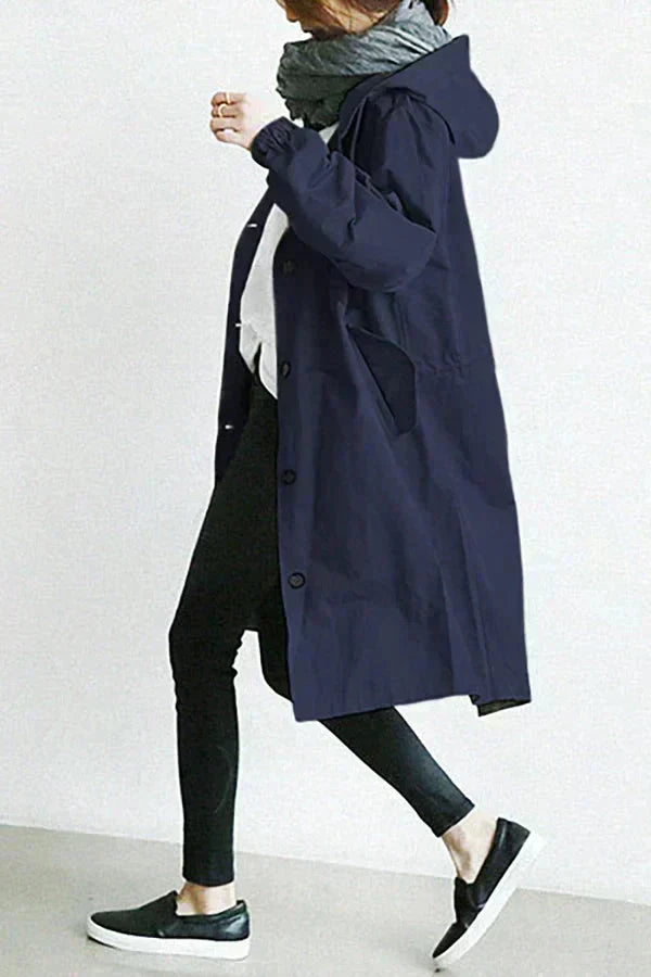 Urban oversized hooded raincoat Stylish for Women | Elizabeth Nova