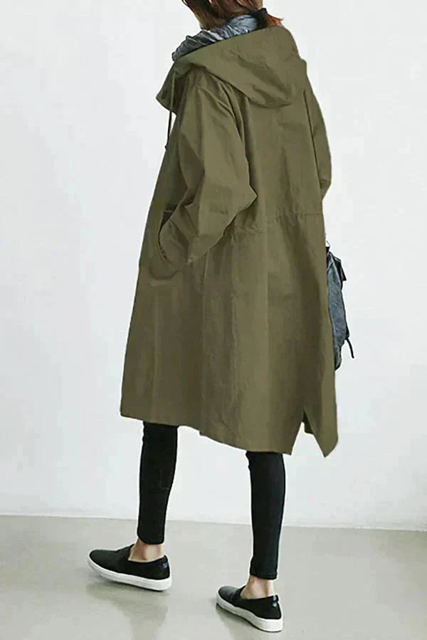 Urban oversized hooded raincoat Stylish for Women | Elizabeth Nova
