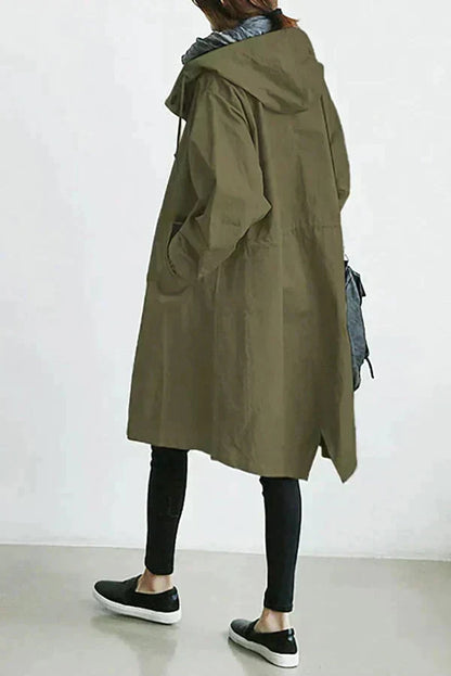 Urban oversized hooded raincoat Stylish for Women | Elizabeth Nova