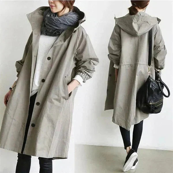 Urban oversized hooded raincoat Stylish for Women | Elizabeth Nova