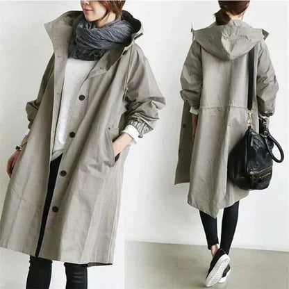 Urban oversized hooded raincoat Stylish for Women | Elizabeth Nova